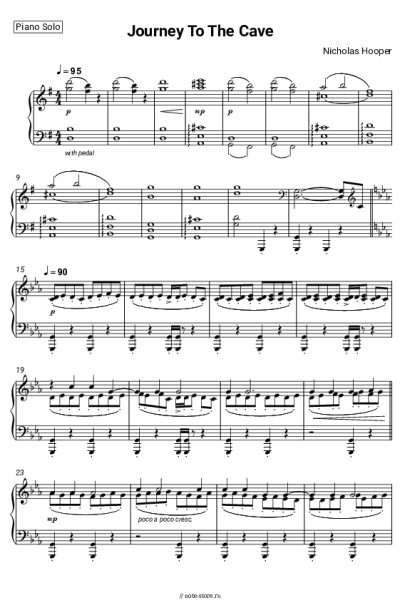 Ноты, аккорды Nicholas Hooper - Journey to the Cave