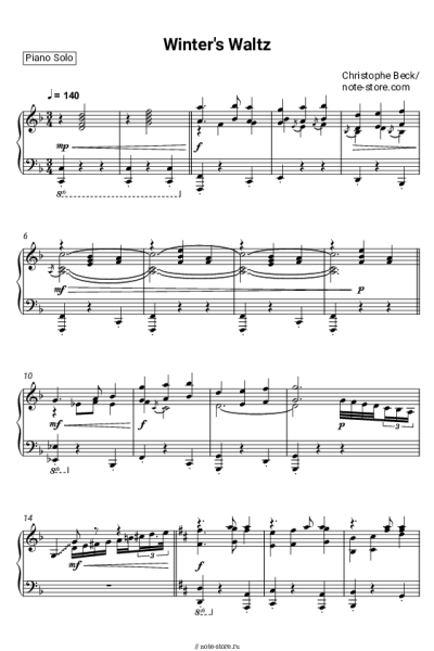 undefined Christophe Beck - Winter's Waltz