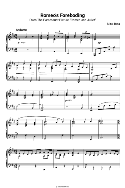 undefined Nino Rota - Romeo's Foreboding