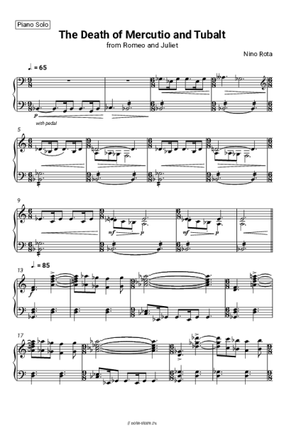 undefined Nino Rota - The Death of Mercutio and Tybalt