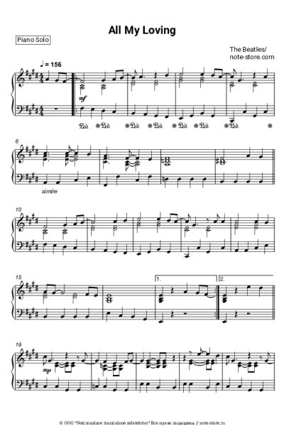 undefined The Beatles - All my loving