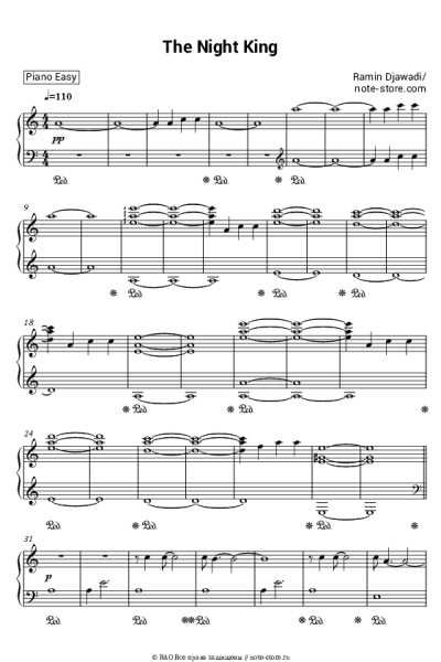 Ноты, аккорды Ramin Djawadi - The Night King