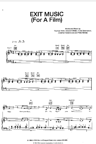 undefined Radiohead - Exit Music (For A Film)