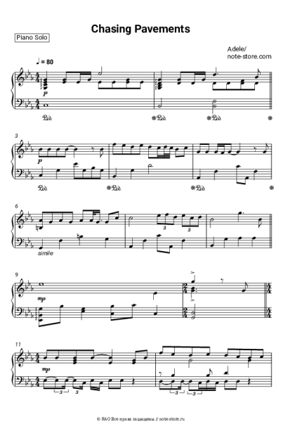 undefined Adele - Chasing Pavements