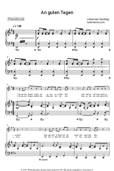 undefined Johannes Oerding - An guten Tagen