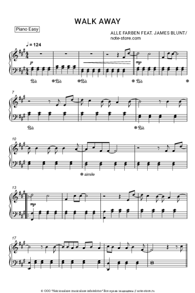 undefined Alle Farben, James Blunt - Walk Away