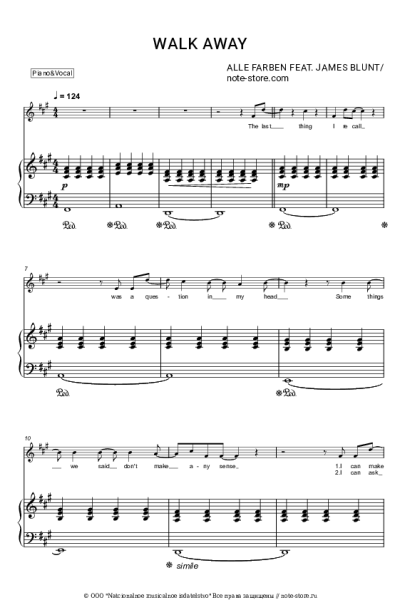 undefined Alle Farben, James Blunt - Walk Away