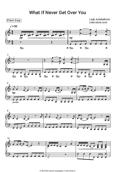 Ноты, аккорды Lady A (Lady Antebellum) - What If I Never Get Over You