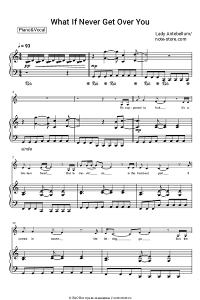 undefined Lady A (Lady Antebellum) - What If I Never Get Over You