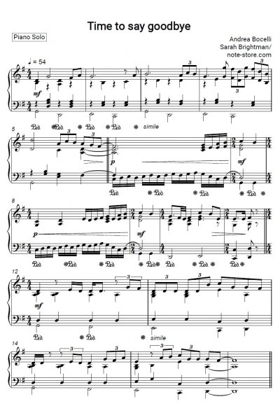 undefined Andrea Bocelli, Sarah Brightman - Time to Say Goodbye