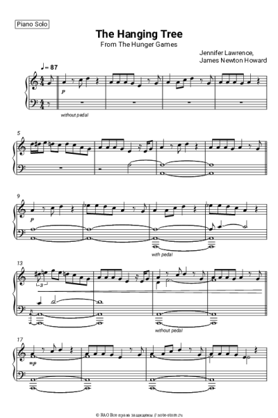 undefined James Newton Howard, Jennifer Lawrence - The Hanging Tree (From The Hunger Games)