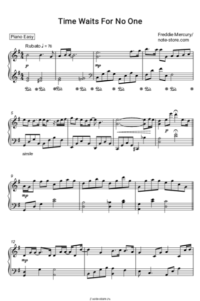 undefined Freddie Mercury - Time Waits For No One
