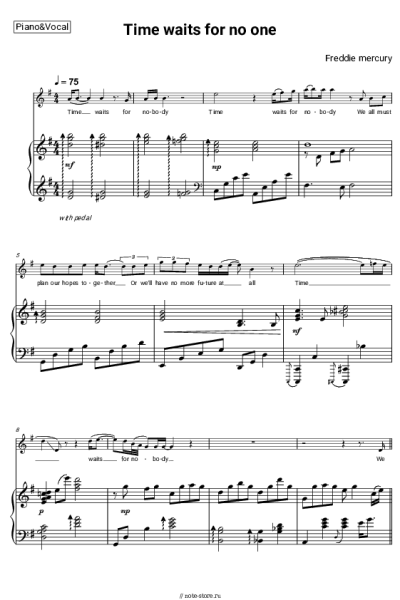 undefined Freddie Mercury - Time Waits For No One