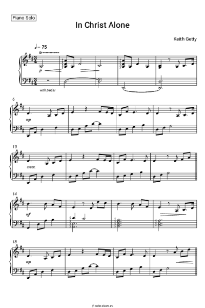 Ноты, аккорды Keith Getty - In Christ Alone
