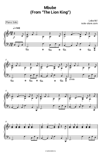 undefined Lebo M. - Mbube (From The Lion King)