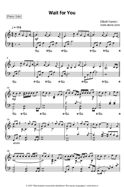 Ноты, аккорды Elliott Yamin - Wait for You
