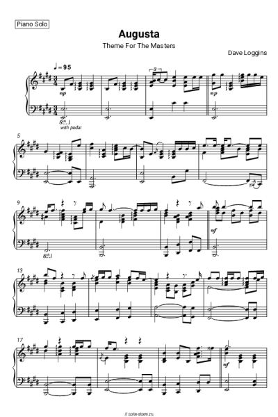 undefined Dave Loggins - Augusta (Theme For The Masters)
