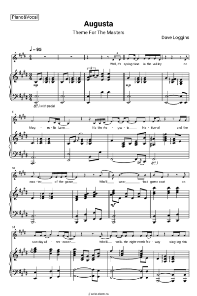 undefined Dave Loggins - Augusta (Theme For The Masters)
