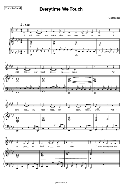 undefined Cascada - Everytime We Touch