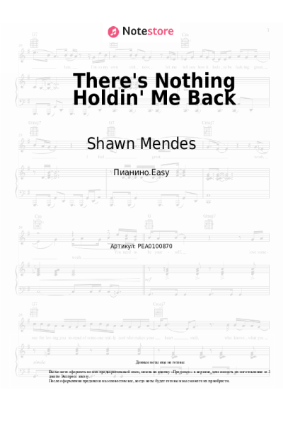 undefined Shawn Mendes - There's Nothing Holdin' Me Back