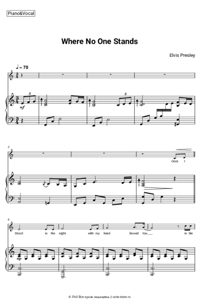 undefined Elvis Presley - Where No One Stands Alone