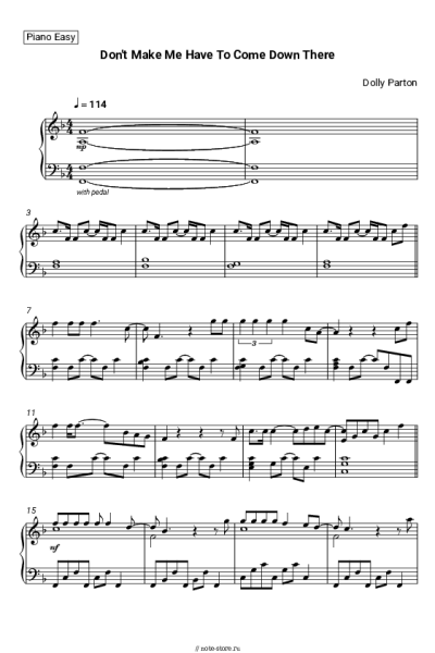 Ноты, аккорды Dolly Parton - Don't Make Me Have To Come Down There