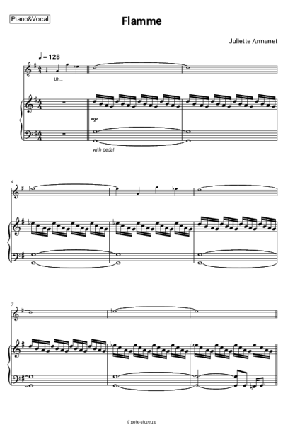 Ноты, аккорды Juliette Armanet - Flamme