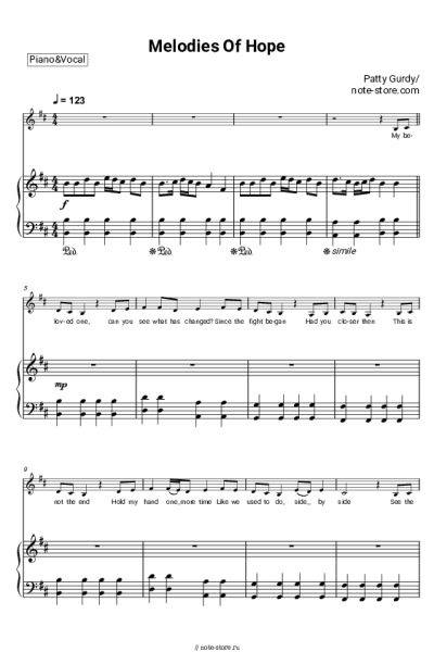 Ноты, аккорды Patty Gurdy - Melodies Of Hope