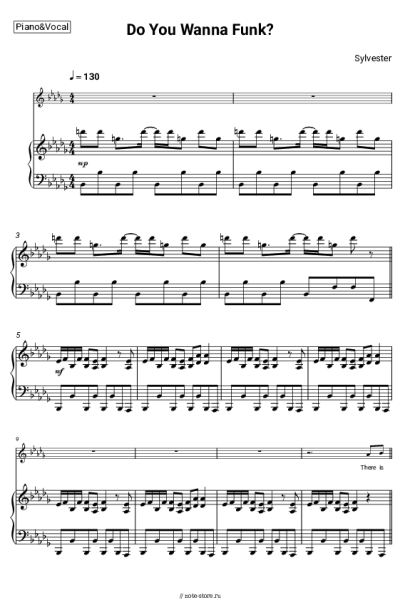 Ноты, аккорды Patrick Cowley, Sylvester - Do You Wanna Funk?