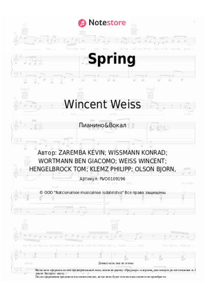 undefined Wincent Weiss, Fourty - Spring