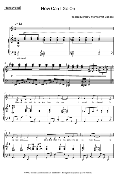 undefined Freddie Mercury, Montserrat Caballé - How Can I Go On