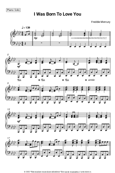 undefined Freddie Mercury - I Was Born To Love You