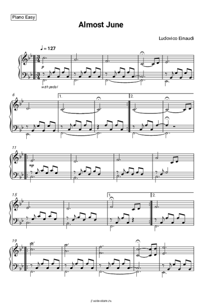 undefined Ludovico Einaudi - Almost June