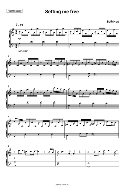 Ноты, аккорды Beth Hart - Setting me free