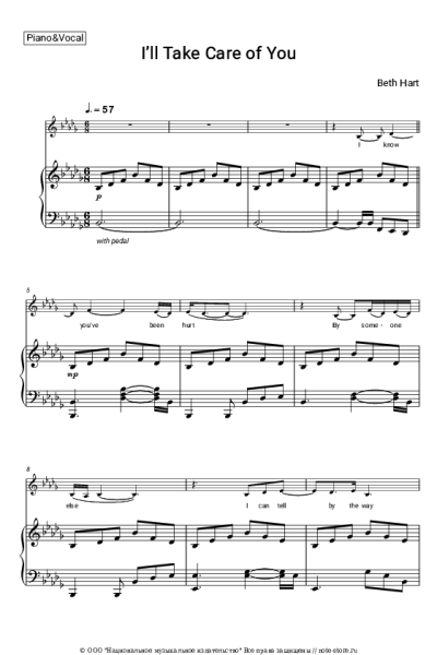 Ноты, аккорды Beth Hart, Joe Bonamassa - I’ll Take Care of You
