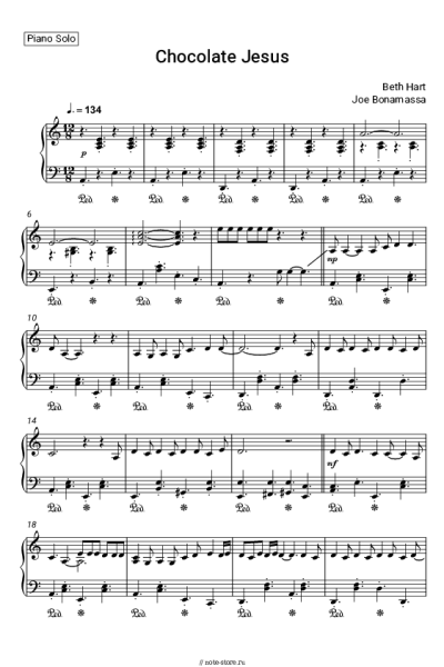Ноты, аккорды Beth Hart, Joe Bonamassa - Chocolate Jesus
