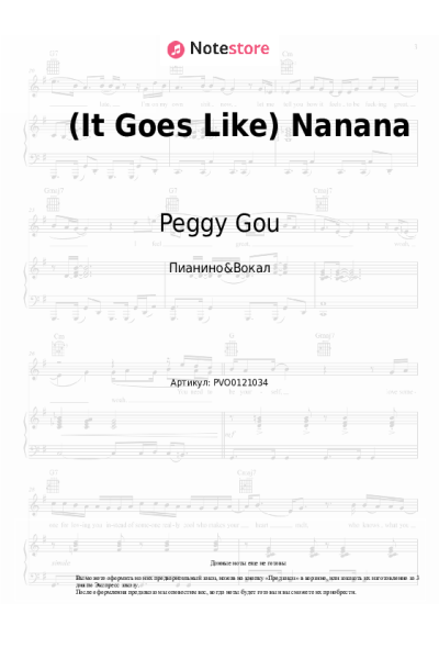 Ноты, аккорды Peggy Gou - (It Goes Like) Nanana