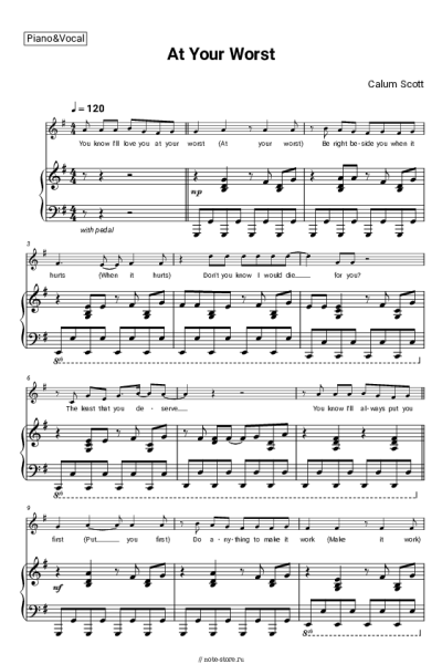 undefined Calum Scott - At Your Worst