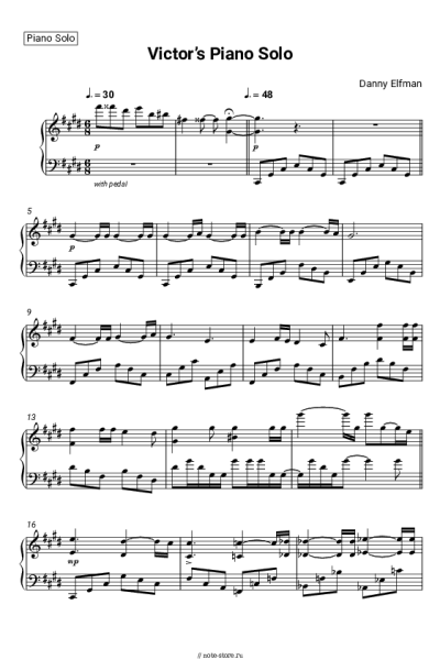 undefined Danny Elfman - Victor’s Piano Solo