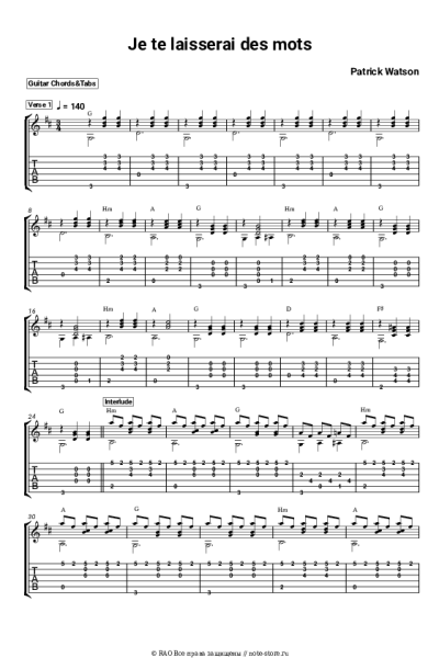 undefined Patrick Watson - Je te laisserai des mots