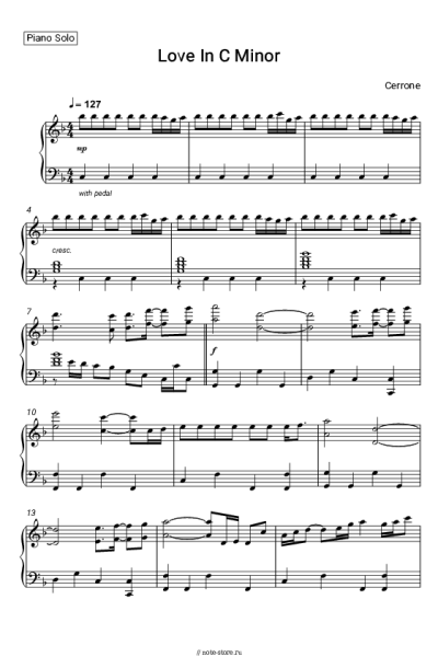 Ноты, аккорды Cerrone - Love In C Minor