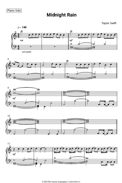 undefined Taylor Swift - Midnight Rain