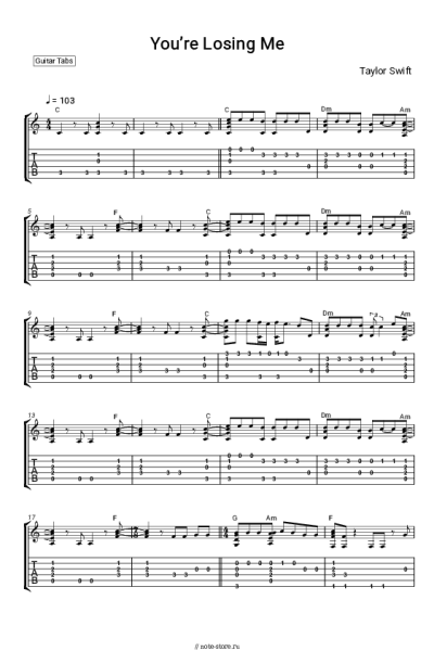 undefined Taylor Swift - You’re Losing Me