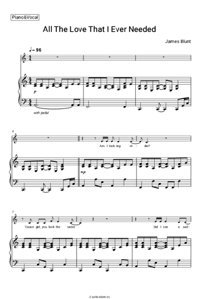 undefined James Blunt - All The Love That I Ever Needed