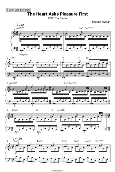 undefined Michael Nyman - The Heart Asks Pleasure First (OST The Piano)