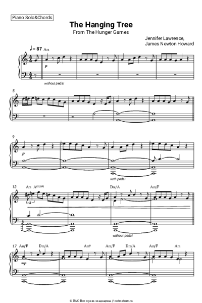 undefined James Newton Howard, Jennifer Lawrence - The Hanging Tree (From The Hunger Games)