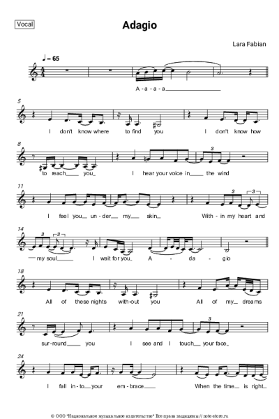 undefined Lara Fabian - Adagio
