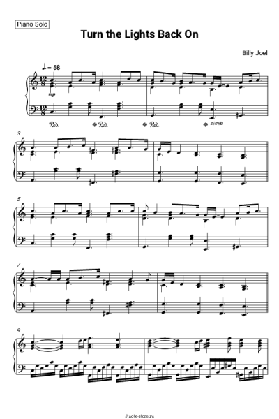 undefined Billy Joel - Turn the Lights Back On