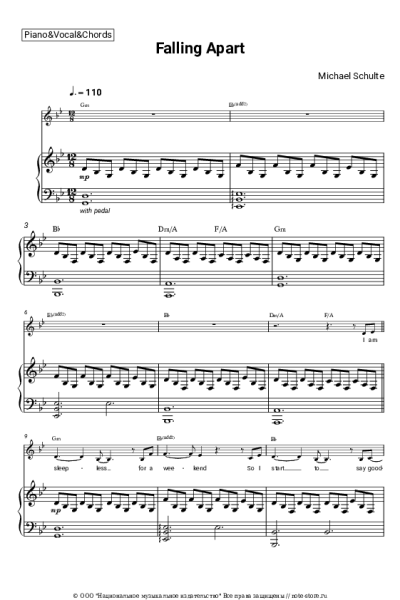 undefined Michael Schulte - Falling Apart