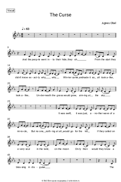 undefined Agnes Obel - The Curse